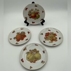 SELTMANN WEIDEN~Bavaria W Germany~FRUIT & NUTS  plates set of 4, 8”